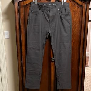 Prana Brion slim fit pant. Dark Iron. 33x30